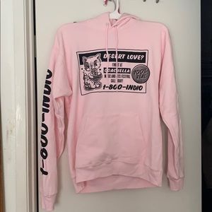 Official Coachella Merch Pale Pink Sweatshirt